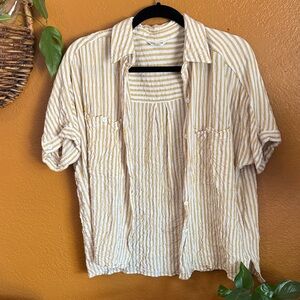 Striped Beige Women’s Shirt